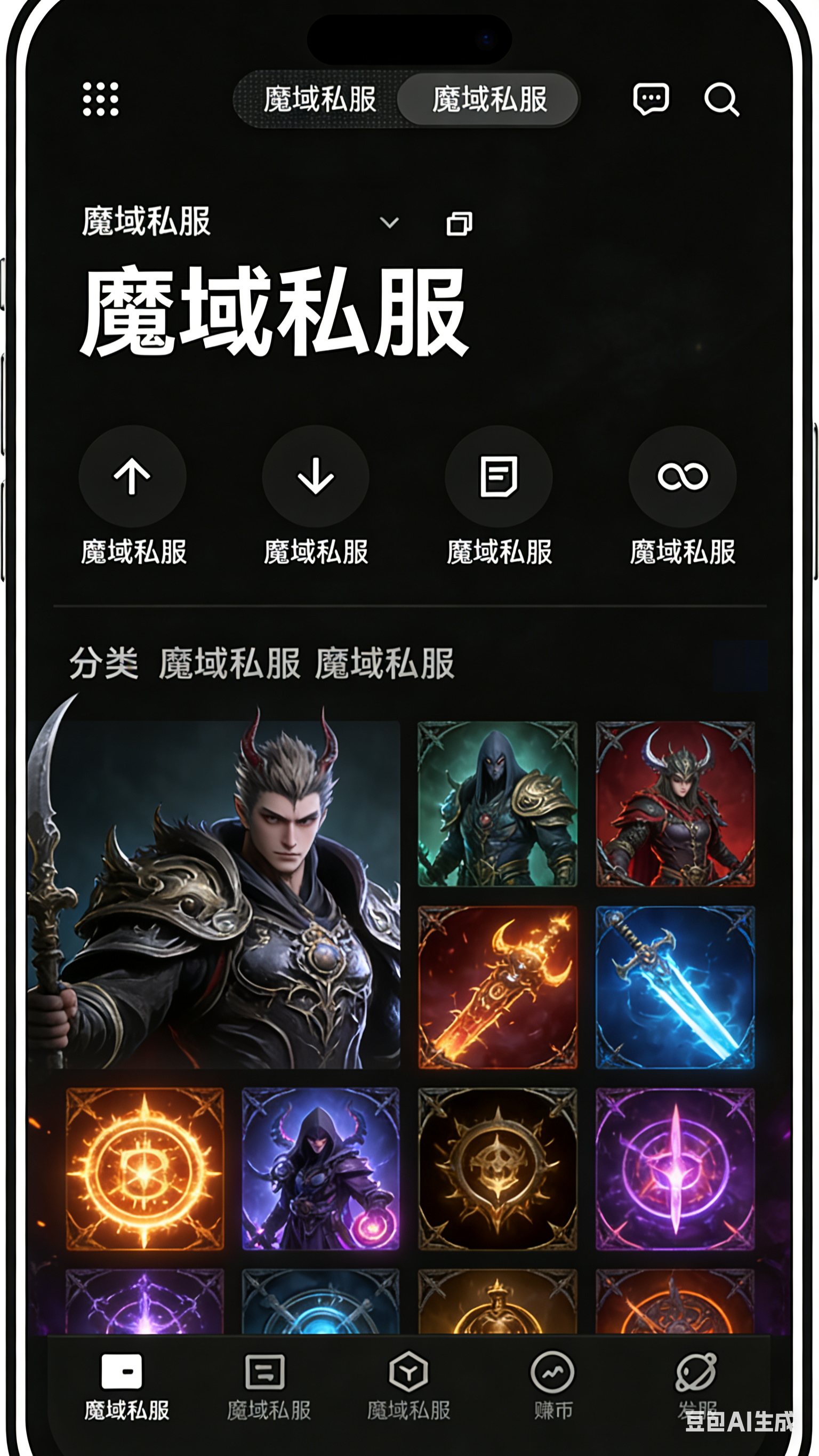 魔域私服攻速服刷怪满屏特效